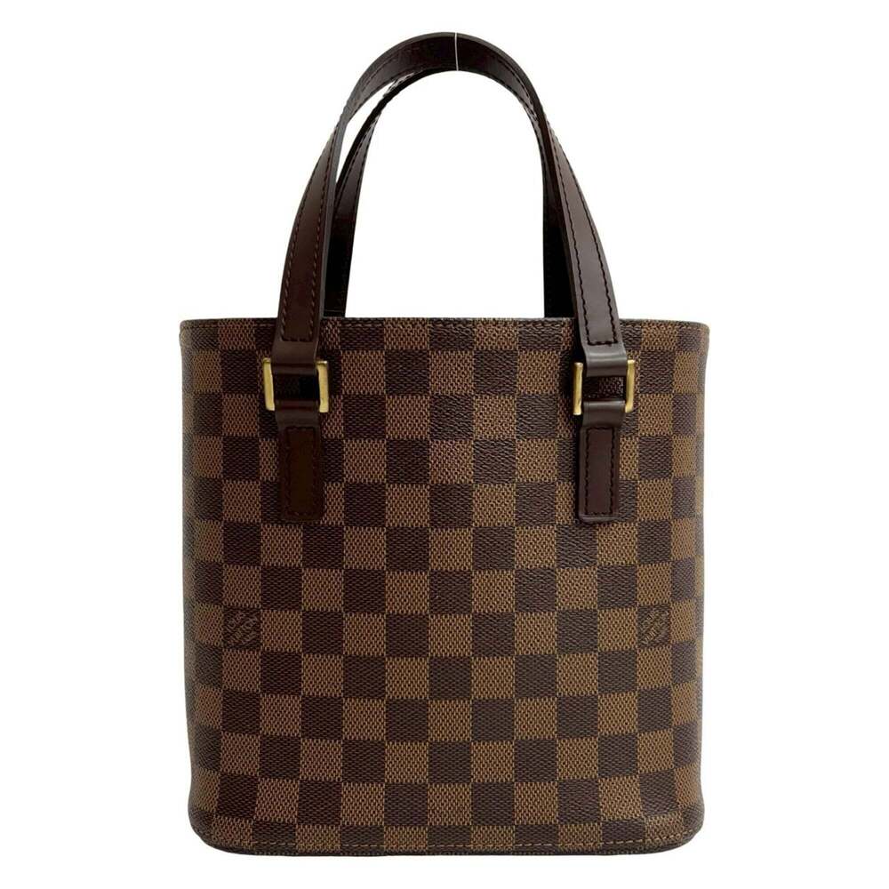 LOUIS VUITTON Vintage Brown Damier Leather Tote Bag - Picture 3 of 10